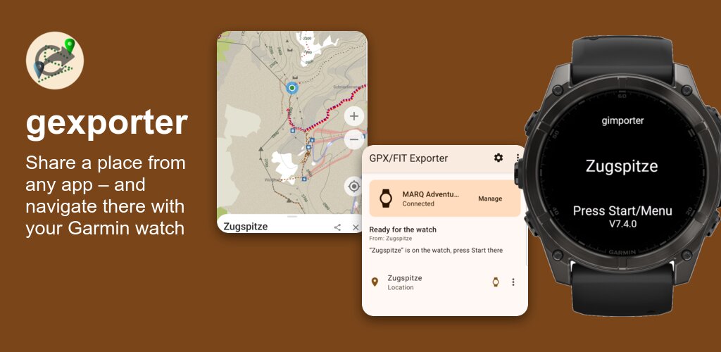 gexporter: share a place from any app and navigate there with your Garmin watch