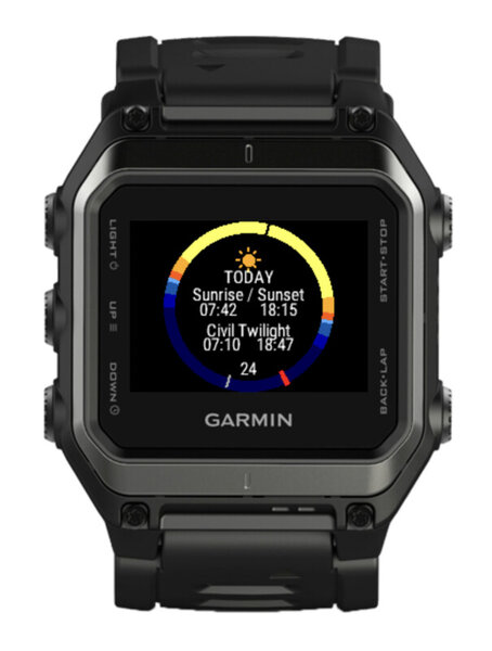 SunCalc on the original epix: the text fits inside the ring
