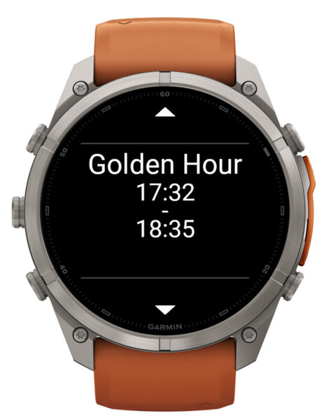 Details list: golden hour with start and end time